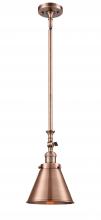 Innovations Lighting 206-AC-M13-AC - Appalachian - 1 Light - 8 inch - Antique Copper - Stem Hung - Mini Pendant