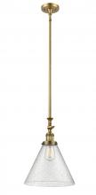 Innovations Lighting 206-BB-G44-L - Cone - 1 Light - 12 inch - Brushed Brass - Stem Hung - Mini Pendant