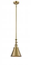 Innovations Lighting 206-BB-M13-BB - Appalachian - 1 Light - 8 inch - Brushed Brass - Stem Hung - Adjustable Mini Pendant