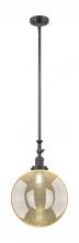 Innovations Lighting 206-OB-G208-12 - Beacon - 1 Light - 12 inch - Oil Rubbed Bronze - Stem Hung - Adjustable Mini Pendant