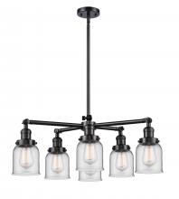 Innovations Lighting 207-6CR-OB-G52 - Small Bell 6 Light Chandelier
