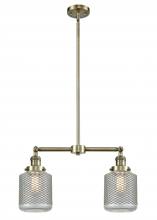 Innovations Lighting 209-AB-G262 - Stanton - 2 Light - 23 inch - Antique Brass - Stem Hung - Island Light