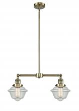 Innovations Lighting 209-AB-G534 - Oxford - 2 Light - 24 inch - Antique Brass - Stem Hung - Island Light
