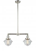 Innovations Lighting 209-PN-G532 - Oxford - 2 Light - 24 inch - Polished Nickel - Stem Hung - Adjustable Island Light