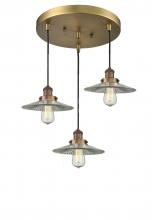 Innovations Lighting 211/3-BB-G2 - Halophane 3 Light Multi-Pendant