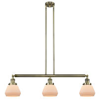 Innovations Lighting 213-AB-G171 - Fulton - 3 Light - 39 inch - Antique Brass - Stem Hung - Adjustable Island Light
