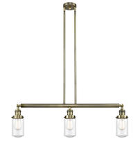Innovations Lighting 213-AB-G314 - Dover - 3 Light - 37 inch - Antique Brass - Stem Hung - Island Light