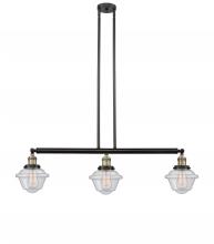 Innovations Lighting 213-BAB-G534 - Oxford - 3 Light - 40 inch - Black Antique Brass - Stem Hung - Island Light