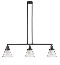 Innovations Lighting 213-OB-G42 - Cone - 3 Light - 40 inch - Oil Rubbed Bronze - Stem Hung - Adjustable Island Light