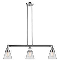 Innovations Lighting 213-PN-G62-LED - Cone - 3 Light - 39 inch - Polished Nickel - Stem Hung - Adjustable Island Light