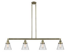 Innovations Lighting 214-AB-G62 - Cone - 4 Light - 51 inch - Antique Brass - Stem Hung - Adjustable Island Light