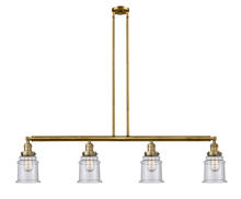 Innovations Lighting 214-BB-G184 - Canton - 4 Light - 51 inch - Brushed Brass - Stem Hung - Island Light