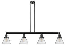 Innovations Lighting 214-OB-G42 - Cone - 4 Light - 52 inch - Oil Rubbed Bronze - Stem Hung - Island Light