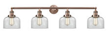 Innovations Lighting 215-AC-G72 - Bell - 4 Light - 44 inch - Antique Copper - Bath Vanity Light