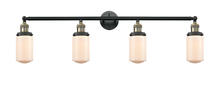Innovations Lighting 215-BAB-G311 - Dover - 4 Light - 43 inch - Black Antique Brass - Adjustable Bath Vanity Light