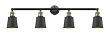 Innovations Lighting 215-BAB-M9-BK - Addison - 4 Light - 42 inch - Black Antique Brass - Bath Vanity Light