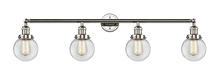 Innovations Lighting 215-PN-G202-6 - Beacon - 4 Light - 42 inch - Polished Nickel - Adjustable Bath Vanity Light