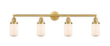 Innovations Lighting 215-SG-G311 - Dover - 4 Light - 43 inch - Satin Gold - Bath Vanity Light