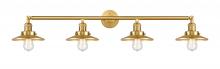 Innovations Lighting 215-SG-M4 - Railroad - 4 Light - 44 inch - Satin Gold - Adjustable Bath Vanity Light