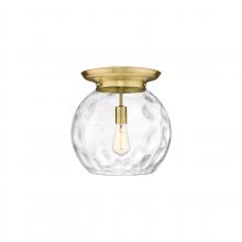 Innovations Lighting 221-1F-SG-G1215-14 - Athens Water Glass - 1 Light - 13 inch - Satin Gold - Flush Mount