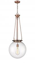 Innovations Lighting 221-1P-AC-G204-16 - Beacon - 1 Light - 16 inch - Antique Copper - Chain Hung - Pendant