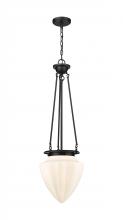 Innovations Lighting 221-1P-BK-G661-12 - Beacon - 1 Light - 14 inch - Matte Black - Chain Hung - Pendant