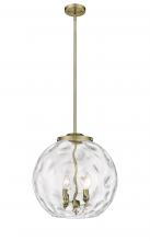 Innovations Lighting 221-3S-AB-G1215-16 - Athens Water Glass - 3 Light - 16 inch - Antique Brass - Stem hung - Pendant