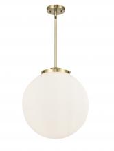 Innovations Lighting 221-3S-AB-G201-16-LED - Beacon - 3 Light - 16 inch - Antique Brass - Stem hung - Pendant
