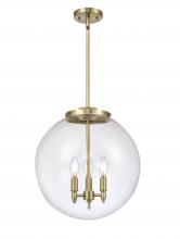 Innovations Lighting 221-3S-AB-G202-16 - Beacon - 3 Light - 16 inch - Antique Brass - Cord hung - Pendant