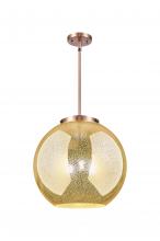 Innovations Lighting 221-3S-AC-G128-16 - Athens - 3 Light - 16 inch - Antique Copper - Cord hung - Pendant