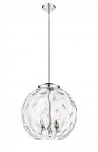Innovations Lighting 221-3S-PN-G1215-16 - Athens Water Glass - 3 Light - 16 inch - Polished Nickel - Cord hung - Pendant