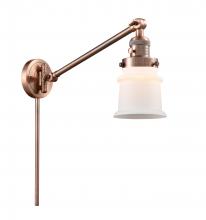 Innovations Lighting 237-AC-G181S - Canton - 1 Light - 8 inch - Antique Copper - Swing Arm