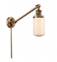 Innovations Lighting 237-BB-G311 - Dover - 1 Light - 5 inch - Brushed Brass -Adjustable Swing Arm