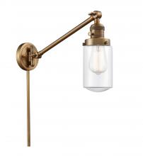 Innovations Lighting 237-BB-G312 - Dover - 1 Light - 5 inch - Brushed Brass -Adjustable Swing Arm