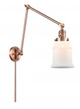 Innovations Lighting 238-AC-G181 - Canton - 1 Light - 6 inch - Antique Copper - Swing Arm