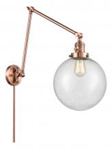 Innovations Lighting 238-AC-G204-10 - Beacon - 1 Light - 10 inch - Antique Copper -Adjustable Swing Arm