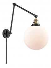 Innovations Lighting 238-BAB-G201-10 - Beacon - 1 Light - 10 inch - Black Antique Brass - Swing Arm