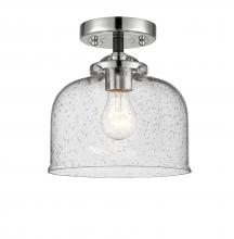 Innovations Lighting 284-1C-BPN-G74 - Bell - 1 Light - 8 inch - Black Polished Nickel - Semi-Flush Mount