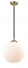 Innovations Lighting 284-1S-BAB-G201-12 - Beacon - 1 Light - 12 inch - Black Antique Brass - Cord hung - Mini Pendant