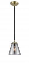 Innovations Lighting 284-1S-BAB-G63 - Cone - 1 Light - 6 inch - Black Antique Brass - Cord hung - Mini Pendant