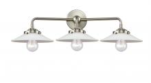 Innovations Lighting 284-3W-SN-G1-LED - Halophane 3 Light Bath Vanity Light