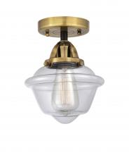 Innovations Lighting 288-1C-BAB-G532 - Oxford - 1 Light - 8 inch - Black Antique Brass - Semi-Flush Mount