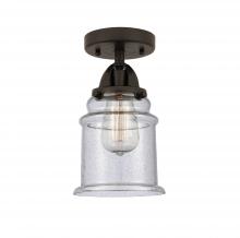 Innovations Lighting 288-1C-OB-G184 - Canton - 1 Light - 6 inch - Oil Rubbed Bronze - Semi-Flush Mount