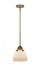 Innovations Lighting 288-1S-BB-G171 - Fulton - 1 Light - 7 inch - Brushed Brass - Cord hung - Mini Pendant