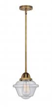 Innovations Lighting 288-1S-BB-G534 - Oxford - 1 Light - 8 inch - Brushed Brass - Cord hung - Mini Pendant