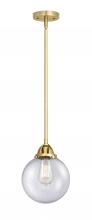 Innovations Lighting 288-1S-SG-G204-8 - Beacon - 1 Light - 8 inch - Satin Gold - Cord hung - Mini Pendant