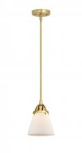 Innovations Lighting 288-1S-SG-G61 - Cone - 1 Light - 6 inch - Satin Gold - Cord hung - Mini Pendant