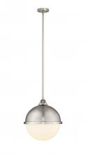 Innovations Lighting 288-1S-SN-HFS-121-SN - Hampden - 1 Light - 13 inch - Brushed Satin Nickel - Stem hung - Pendant