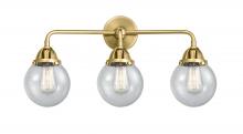 Innovations Lighting 288-3W-SG-G204-6 - Beacon - 3 Light - 24 inch - Satin Gold - Bath Vanity Light