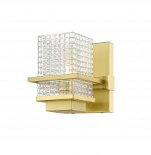 Innovations Lighting 310-1W-SG-CL - Wellfleet - 1 Light - 5 inch - Satin Gold - Bath Vanity Light